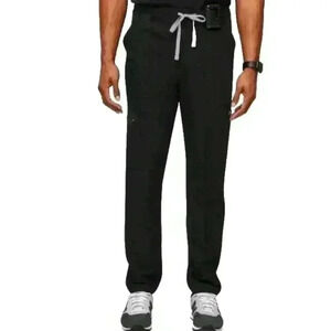 Figs Mens Black Cairo Scrub Pants L Short